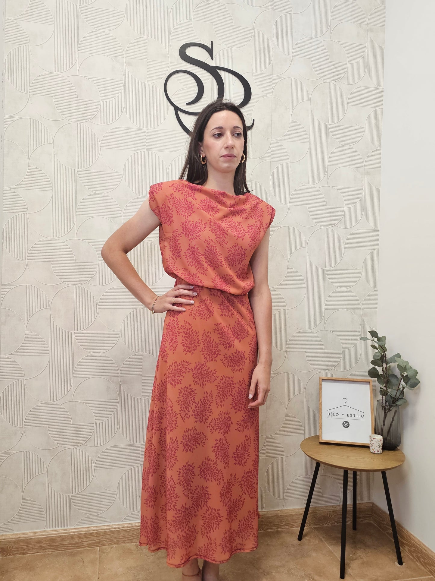 VESTIDO DESTELLOS ROSA