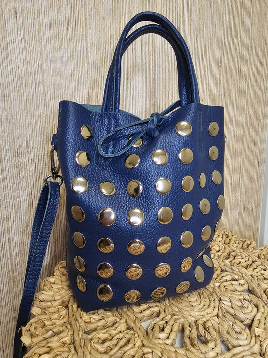BOLSO TOTE MINI TACHUELAS