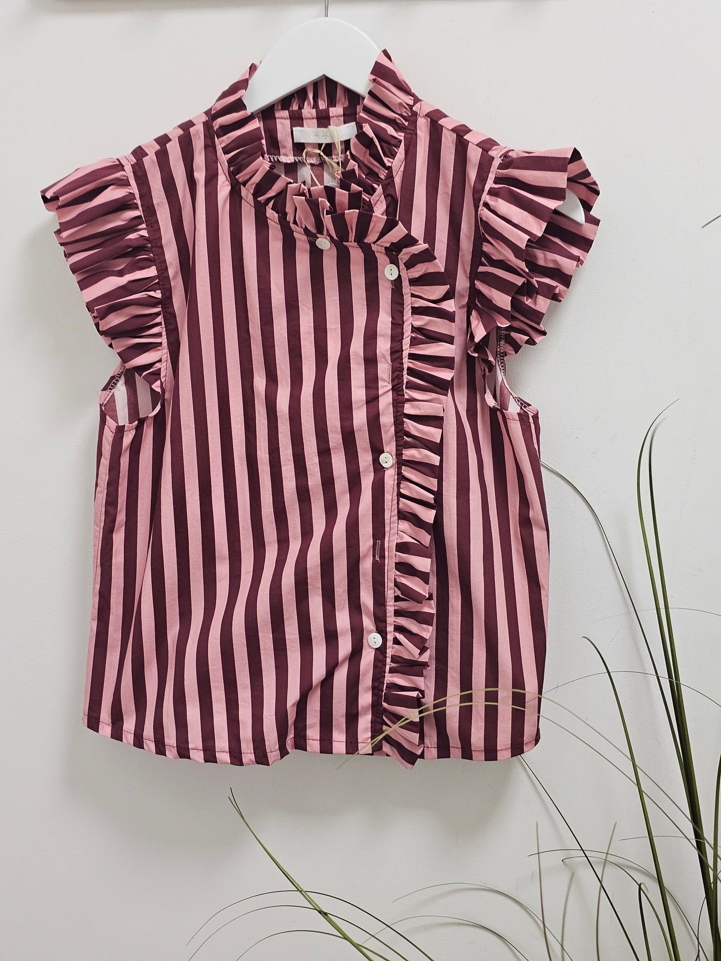 CAMISA FRAMBUESA rayas