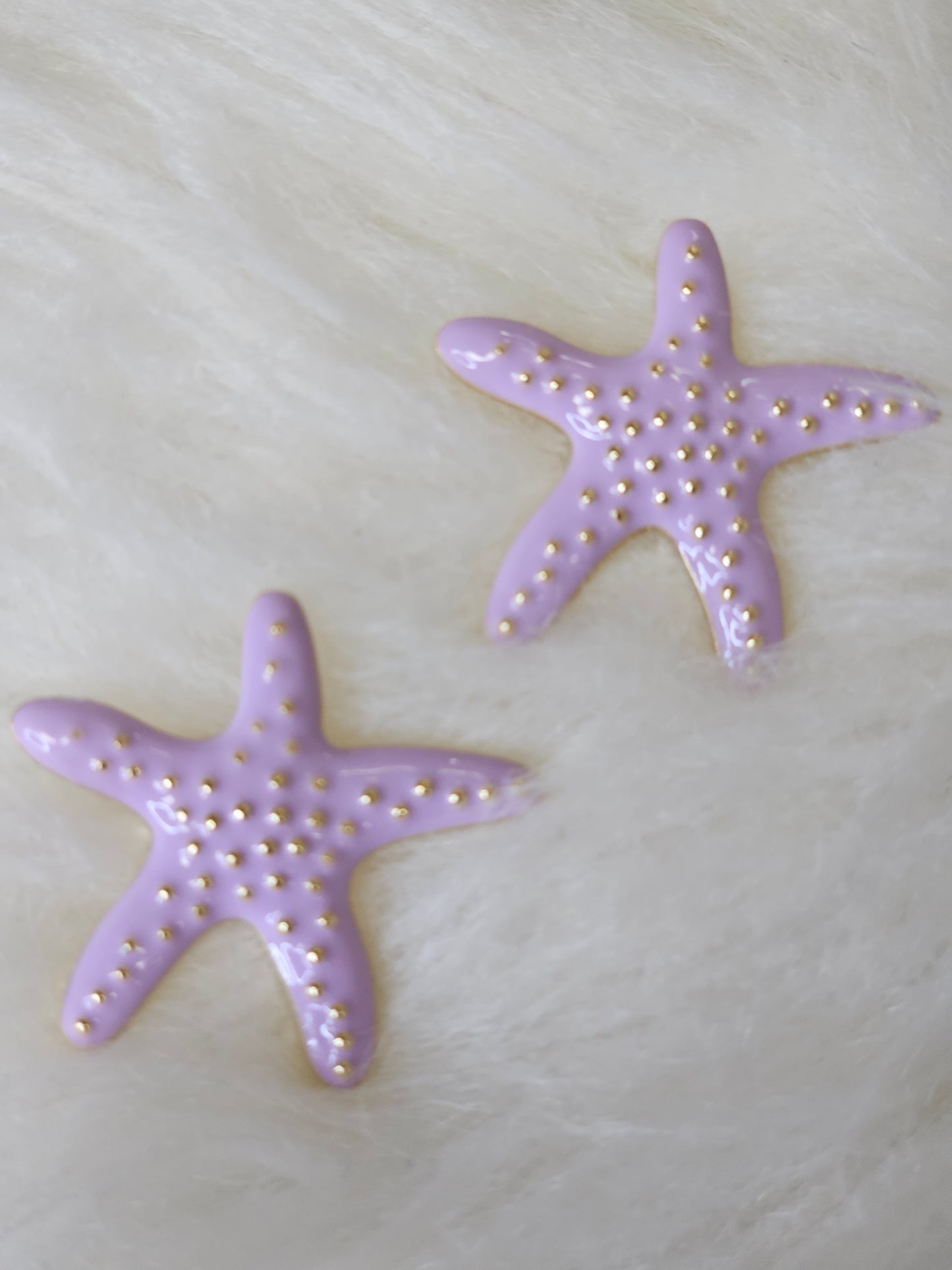 PENDIENTE ESTRELLA DE MAR LILA
