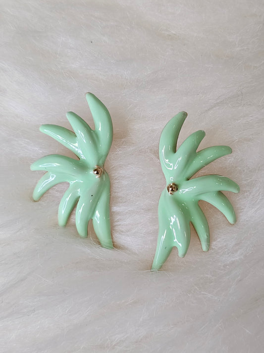 PENDIENTE VERDE PASTEL