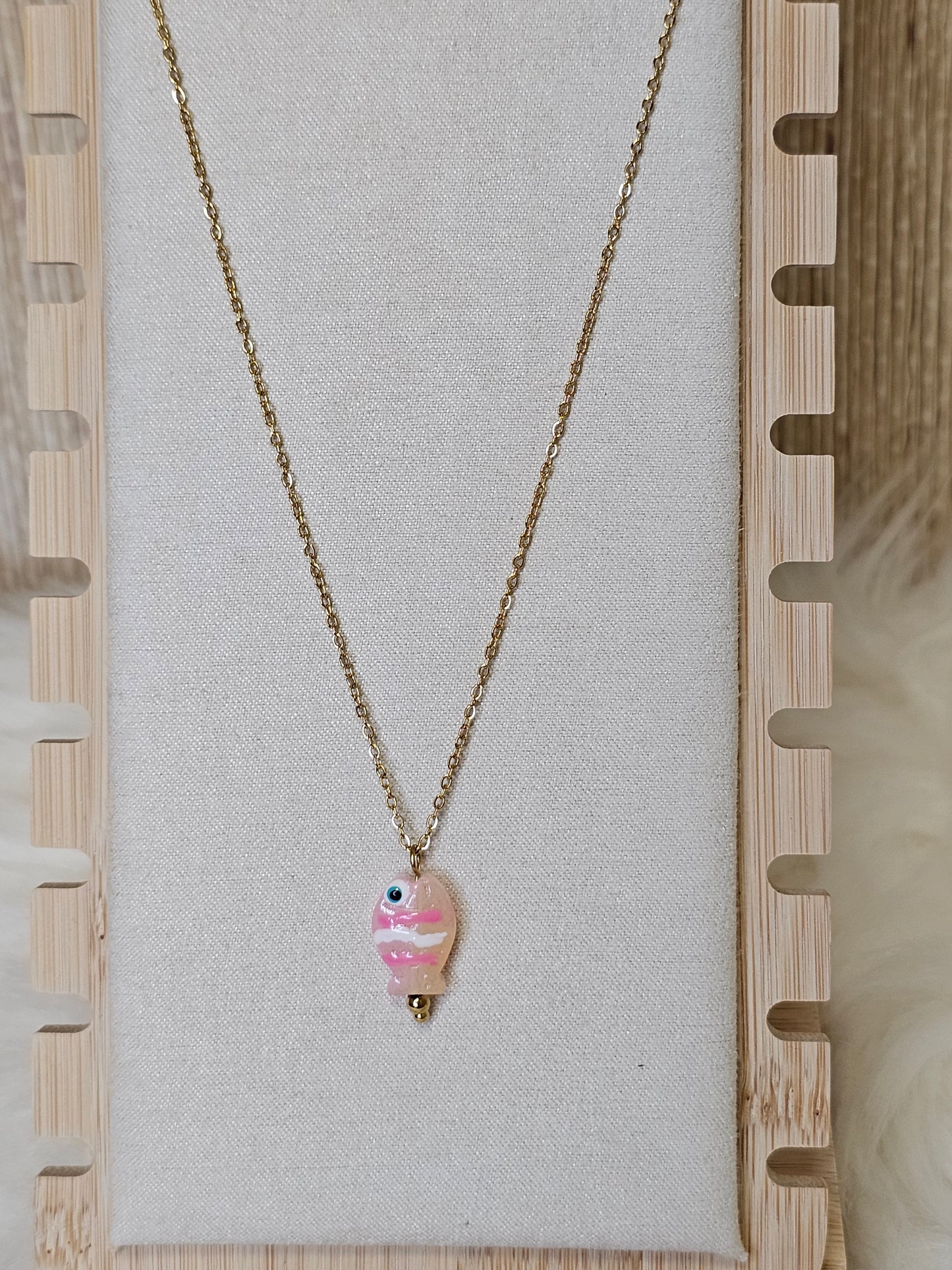CADENA PEZ ROSA