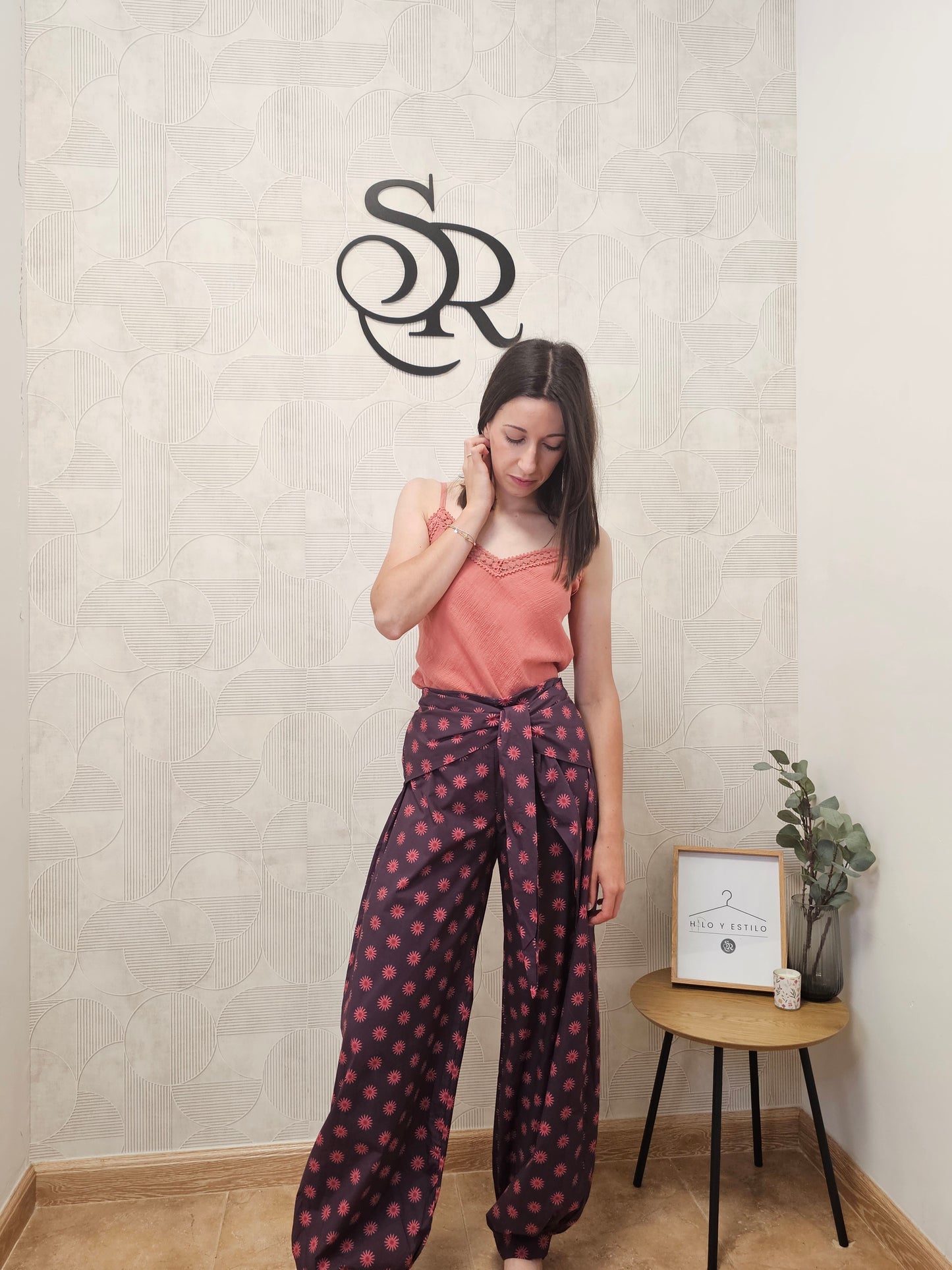 PANTALÓN FLOR ROSA