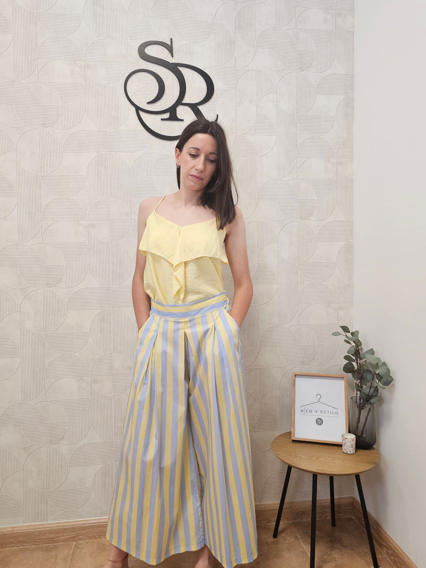 PANTALÓN RAYAS AMARILLO