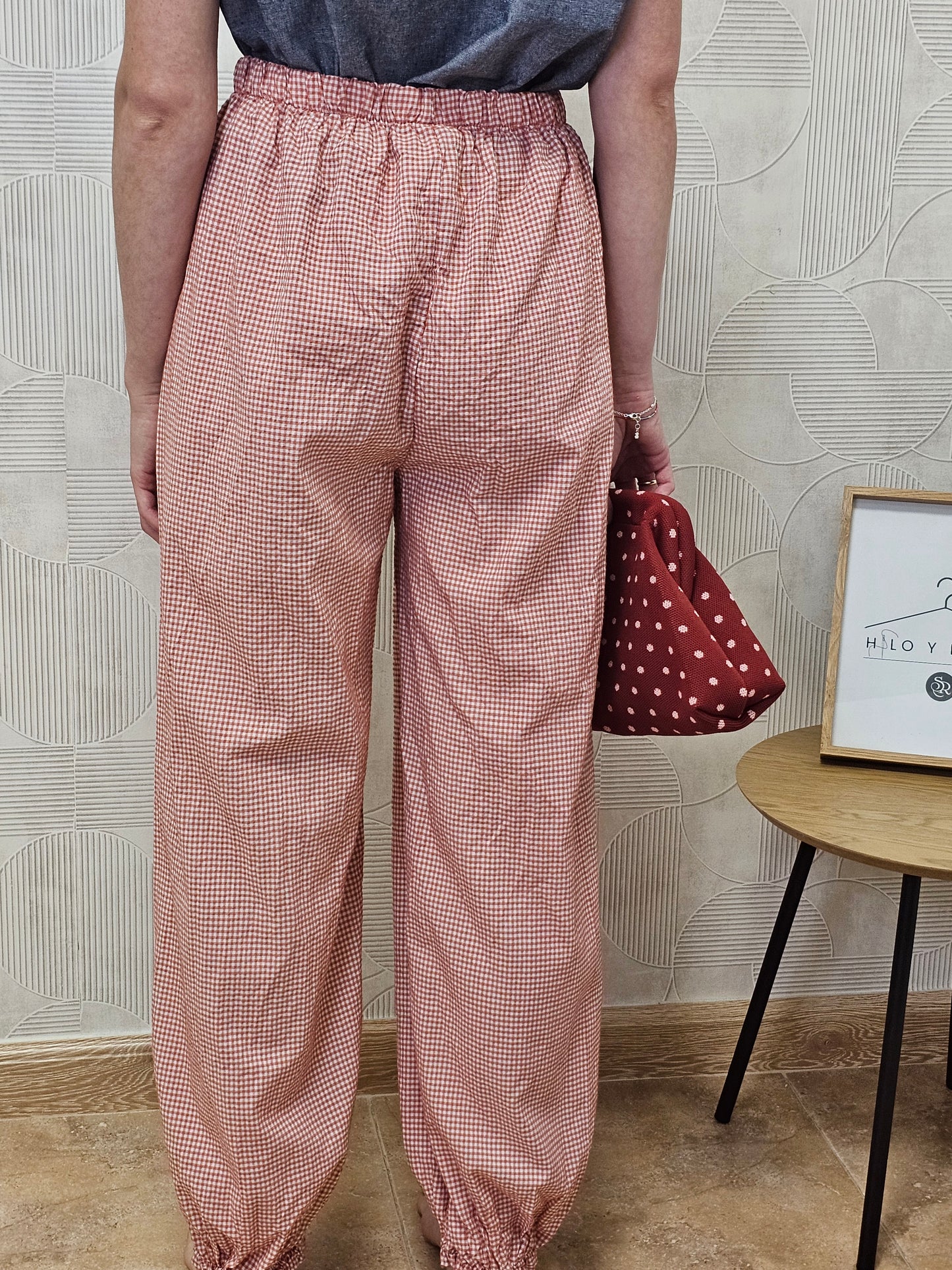 PANTALÓN VICHY ROJO