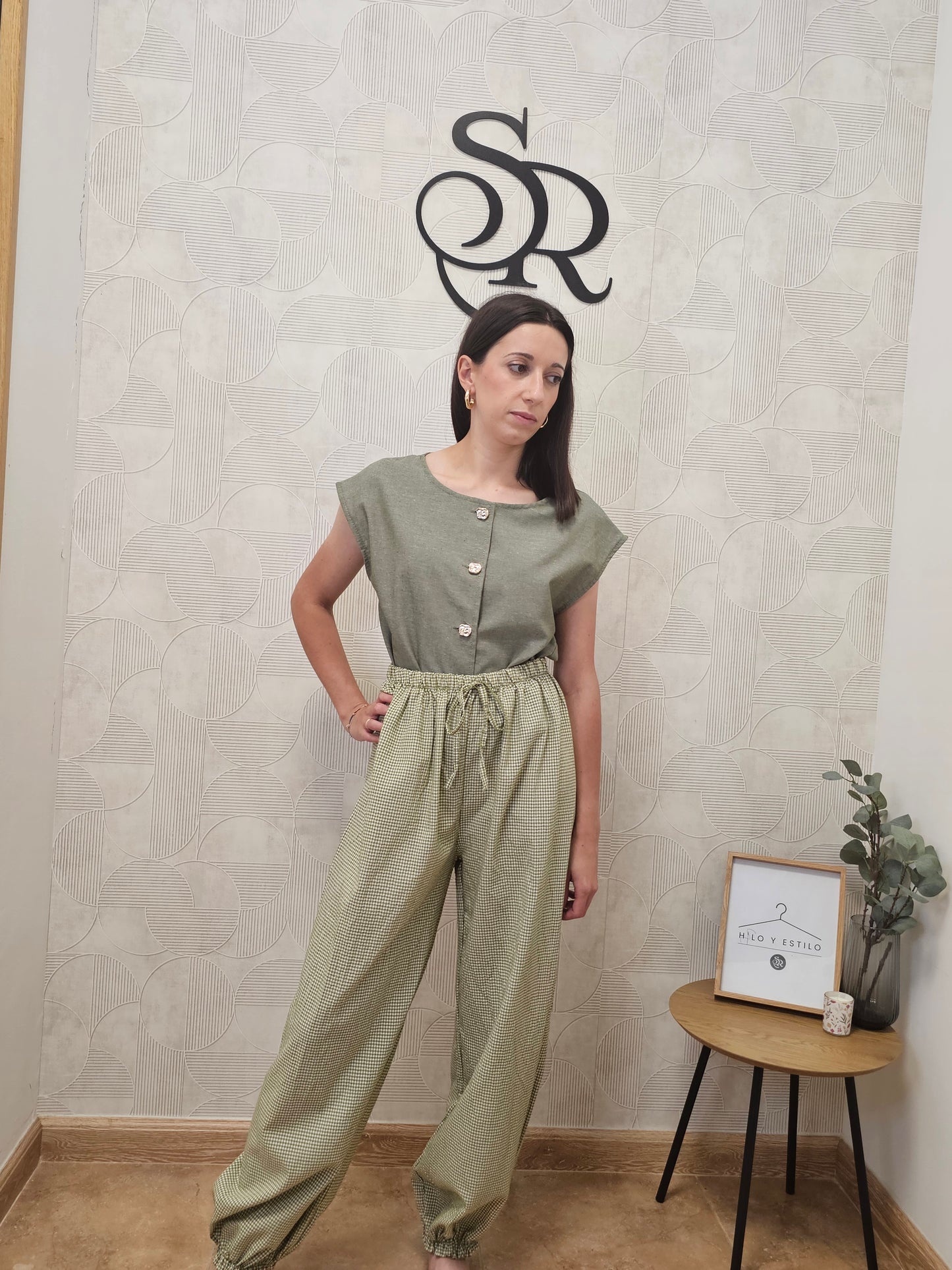 CHALECO BOTONES VERDE